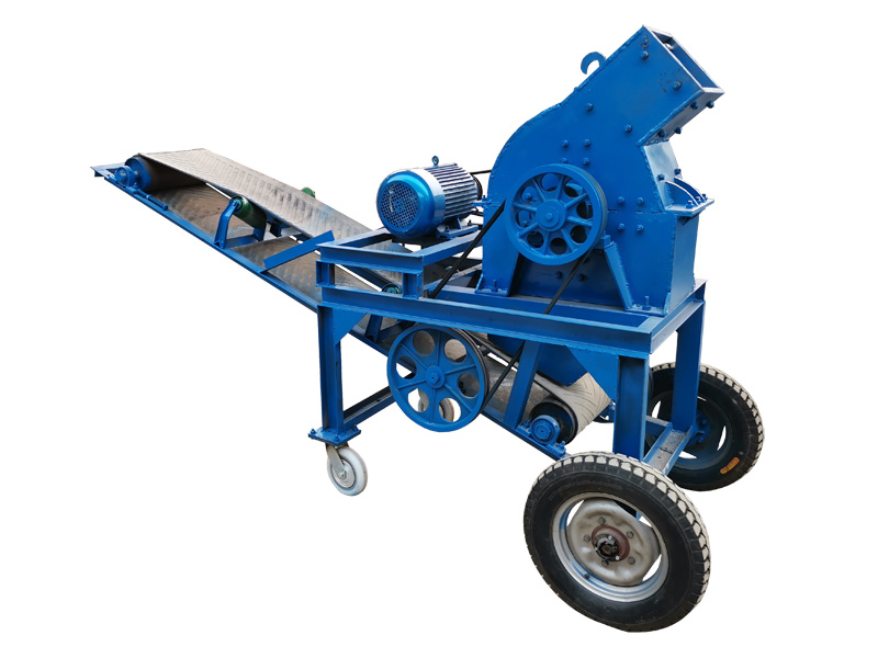 Hammer crusher with conveyor
