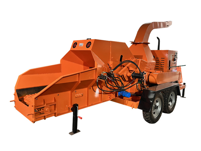 Mobile Chain Conveyor+Wood Chipper